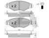 AISIN BPPE-1006 Brake Pad Set, disc brake